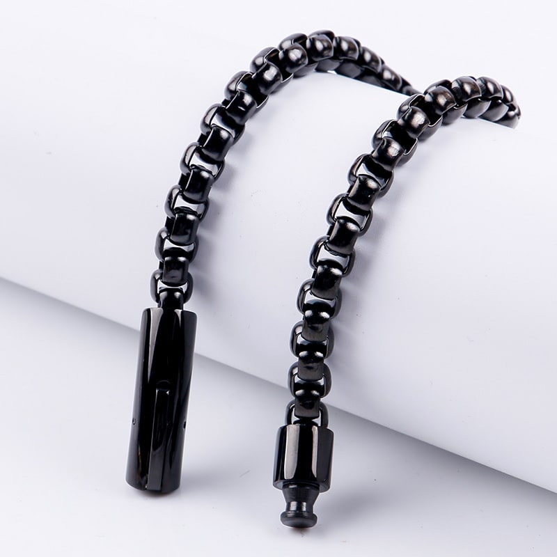 Titanium Steel Men's Stainless Steel Pearl Bracelet view 22