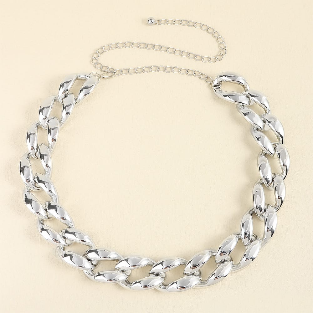 Ladies Decoration Coat Hollow Out Versatile Personality Punk Waist Chain view 13
