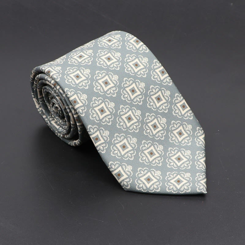 Super Soft Bohemian Silk Ties Men's Fashion 75mm Necktie view 9