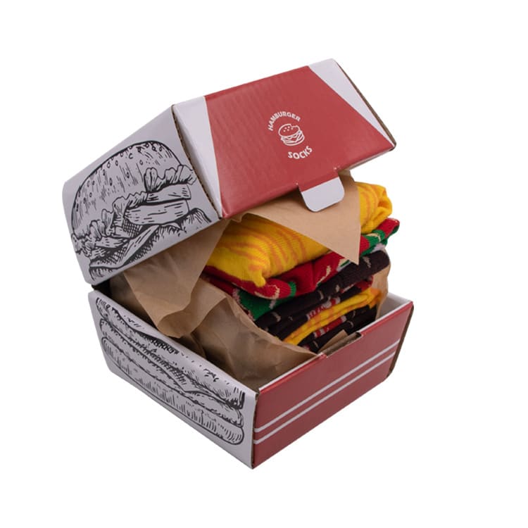Christmas Creative Hamburger Socks Party Socks Gift view 7