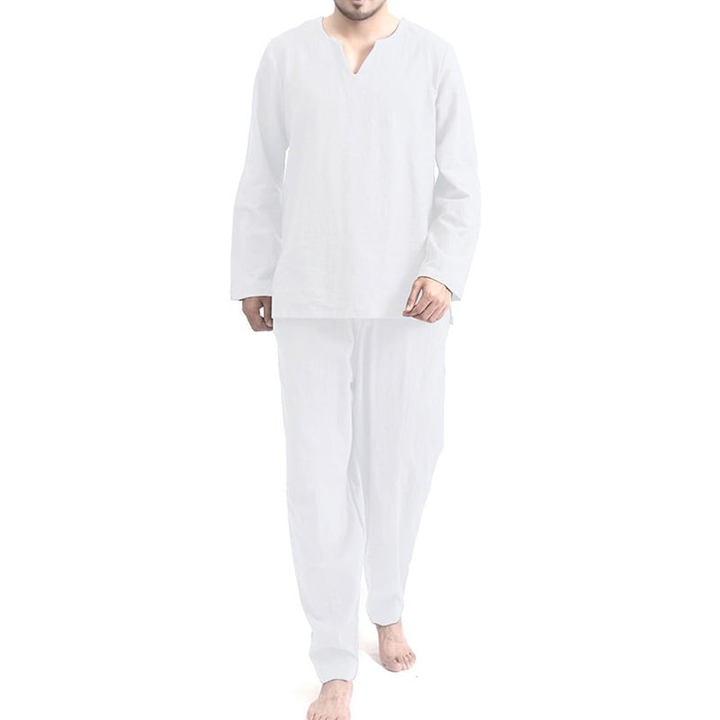 Casual Pajamas Two-piece Thin Breathable And Loose view 4