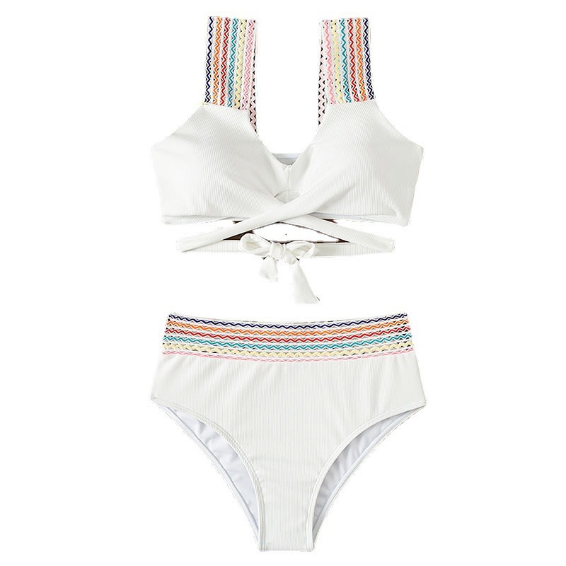 Bikini Swimsuit Backless Slim Fit Triangle Split Suit view 10