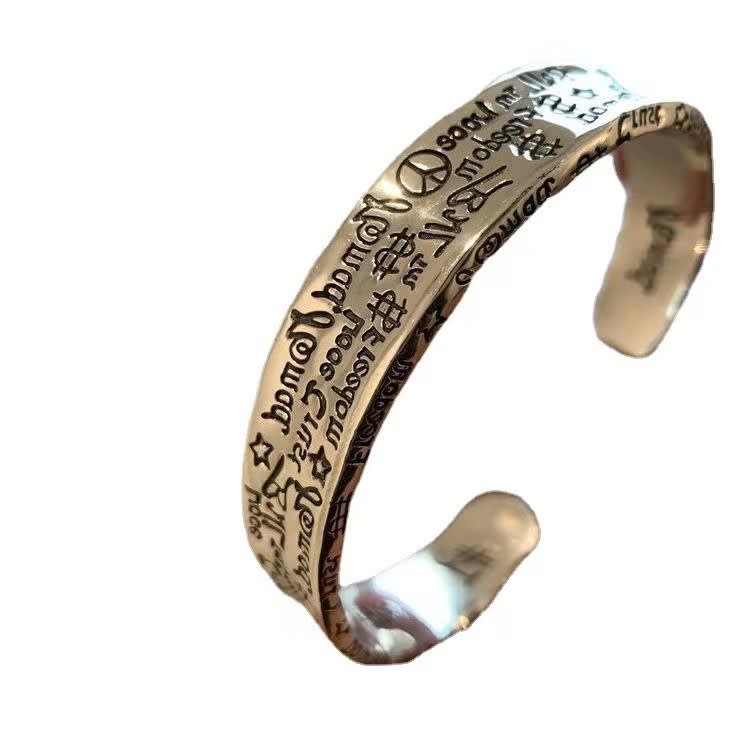 Retro Graffiti High-grade Bracelet Mild Luxury Retro Exquisite Cold Style All-matching view 12
