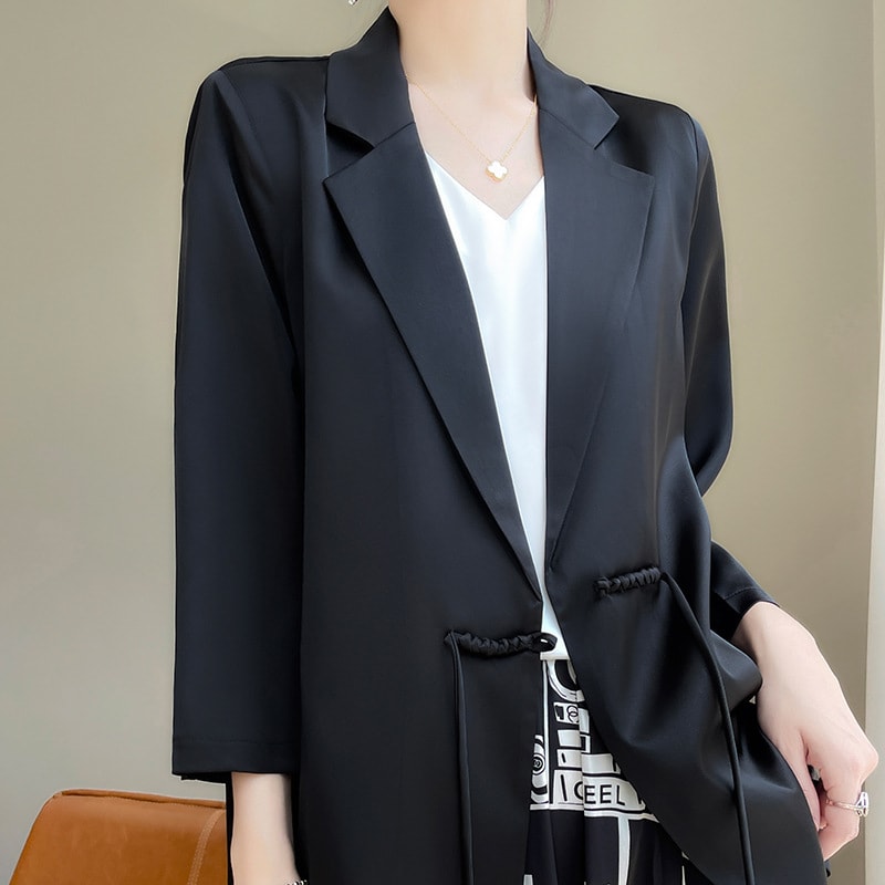 Spring And Summer V-neck Loose Suit Women view 6
