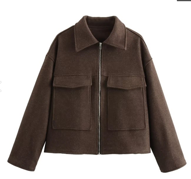 Women's Retro Fashion Polo Collar Coat view 2