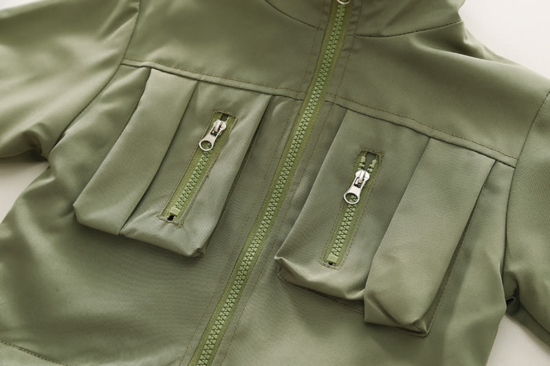 Children's Tooling Fleece-lined Stitching Jacket view 19