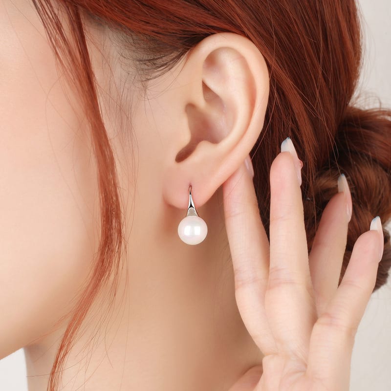 Women's Stylish Water Drop Pearl Earrings view 11