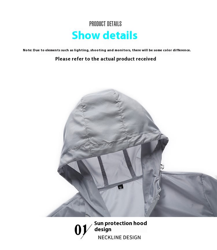 Lightweight Breathable Sun Protection Clothing Men's Jacket view 13