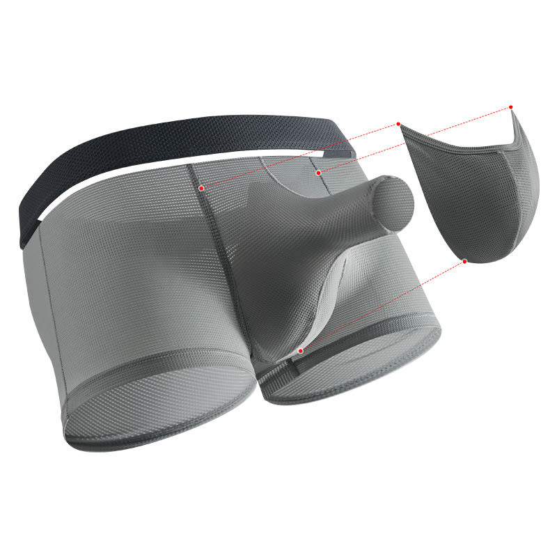 Men's Ice Silk Boxer Mesh Breathable Underwear