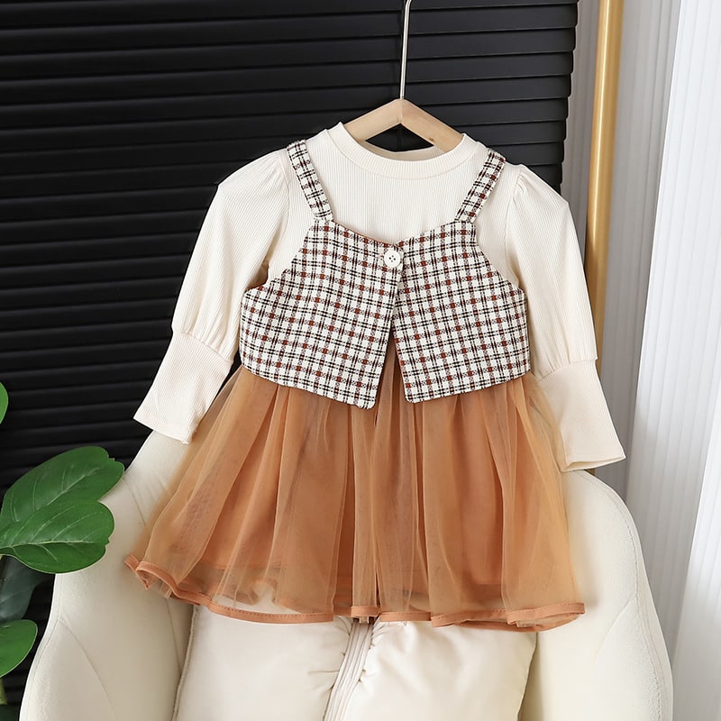 Girls Princess Vest Dress Suit view 14