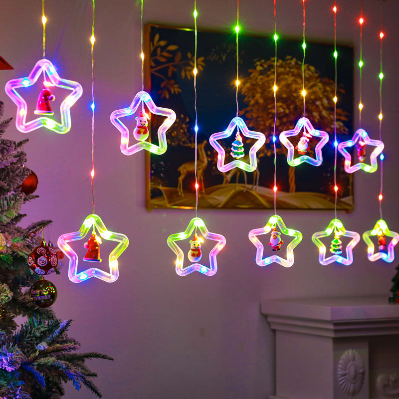 Christmas Curtain Lighting Chain Decoration view 13
