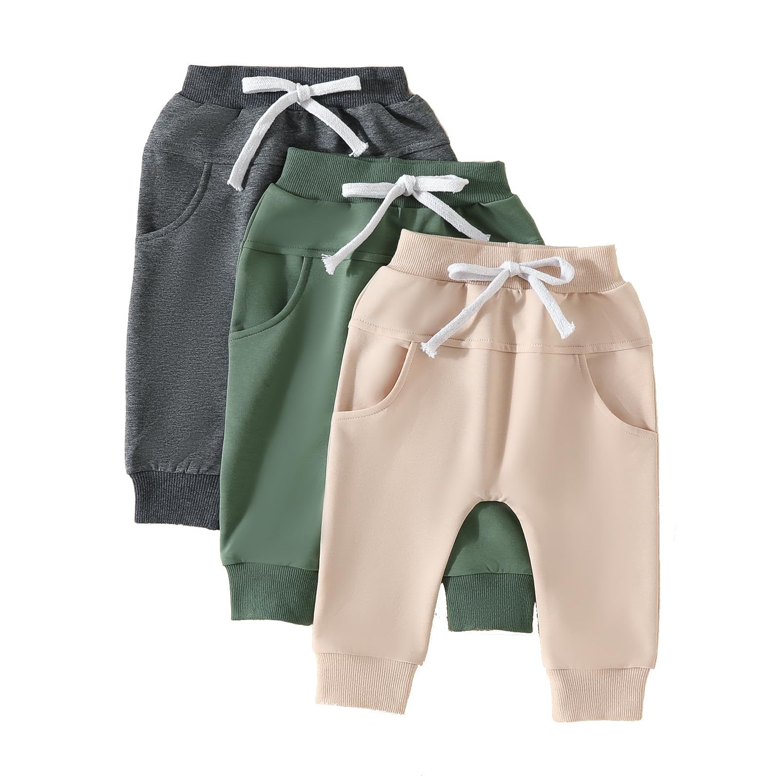 Solid Color Three-piece Trousers view 16