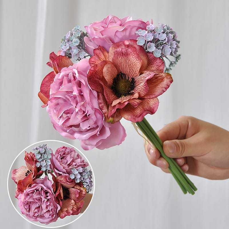 Nordic Fragrant Hill Peony Bouquet Simple view 10