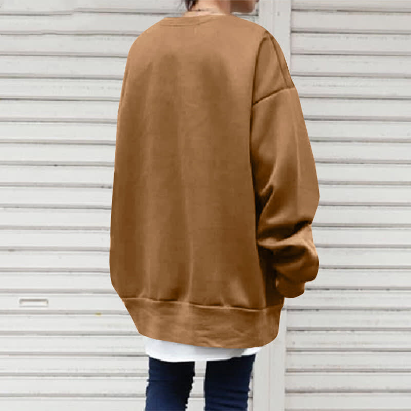 Women's Pullover Round Neck Loose Sweater view 11