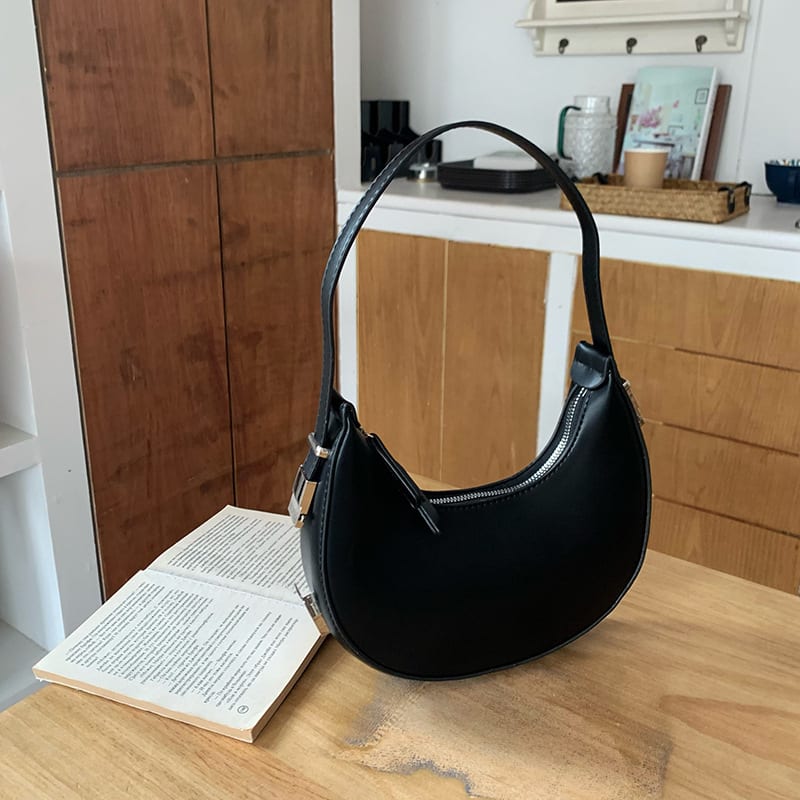 Handbag Crescent Metal Buckle Small Round Bag Women view 18