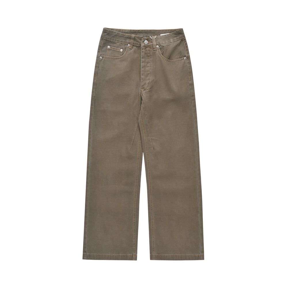 American Retro Denim Straight-leg Trousers Men view 14
