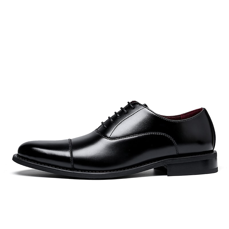 Men's Dress Shoes Inner Height Increasing Leather Shoes British Style view 5