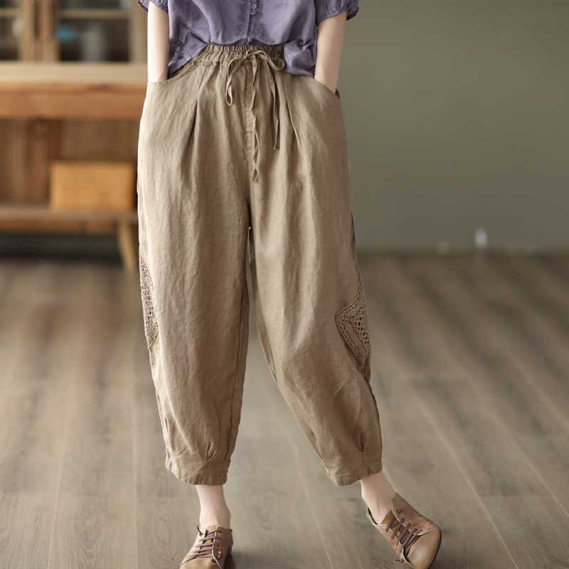 Cotton And Linen Loose Slimming Harem Bloomers view 9
