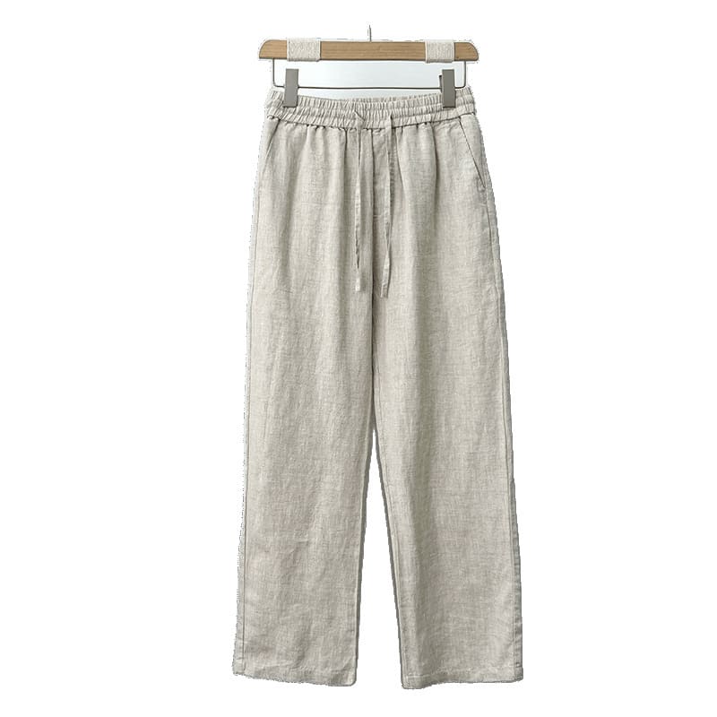 High-end Pure Asian Men's Four Seasons Fleece-lined Lycra Pants view 5