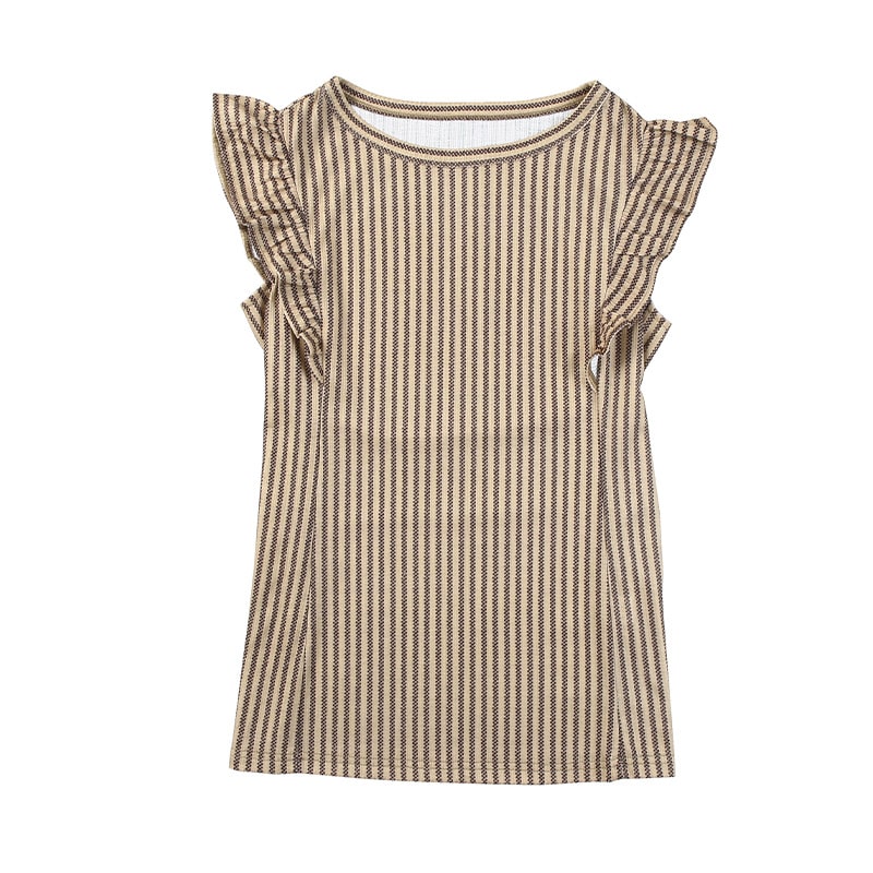 Shiying Ruffled Sleeveless Outer Wear Women's Top Slim Pullover Vest view 3