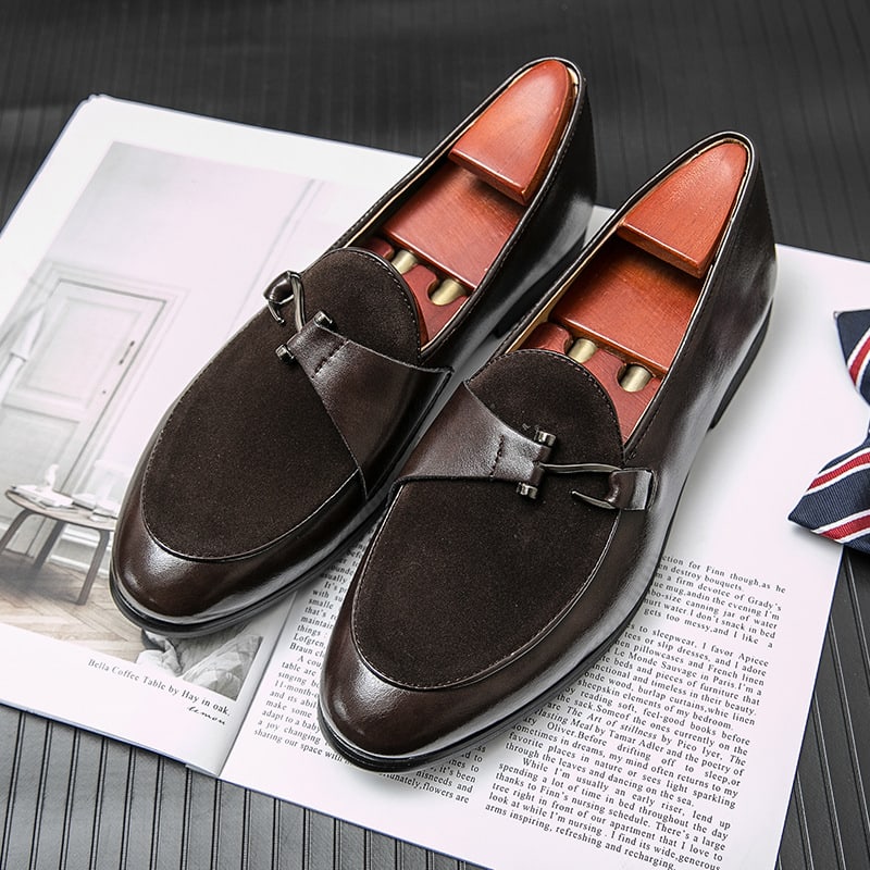 Men's Fashion British Style Casual Leather Shoes view 6