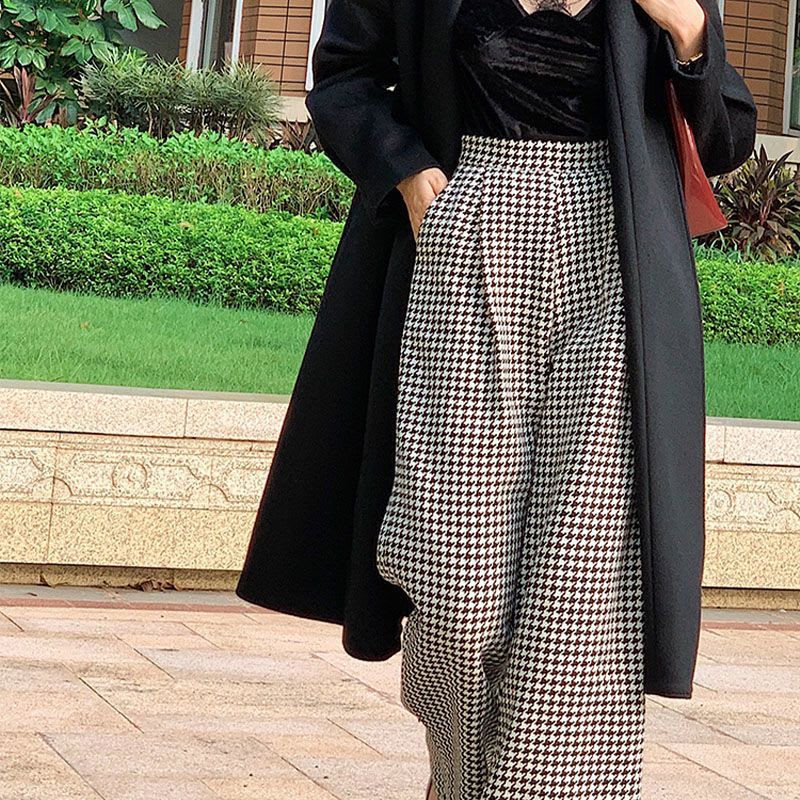 High Waist Drooping Loose Slimming And Straight Casual Mop Pants view 6