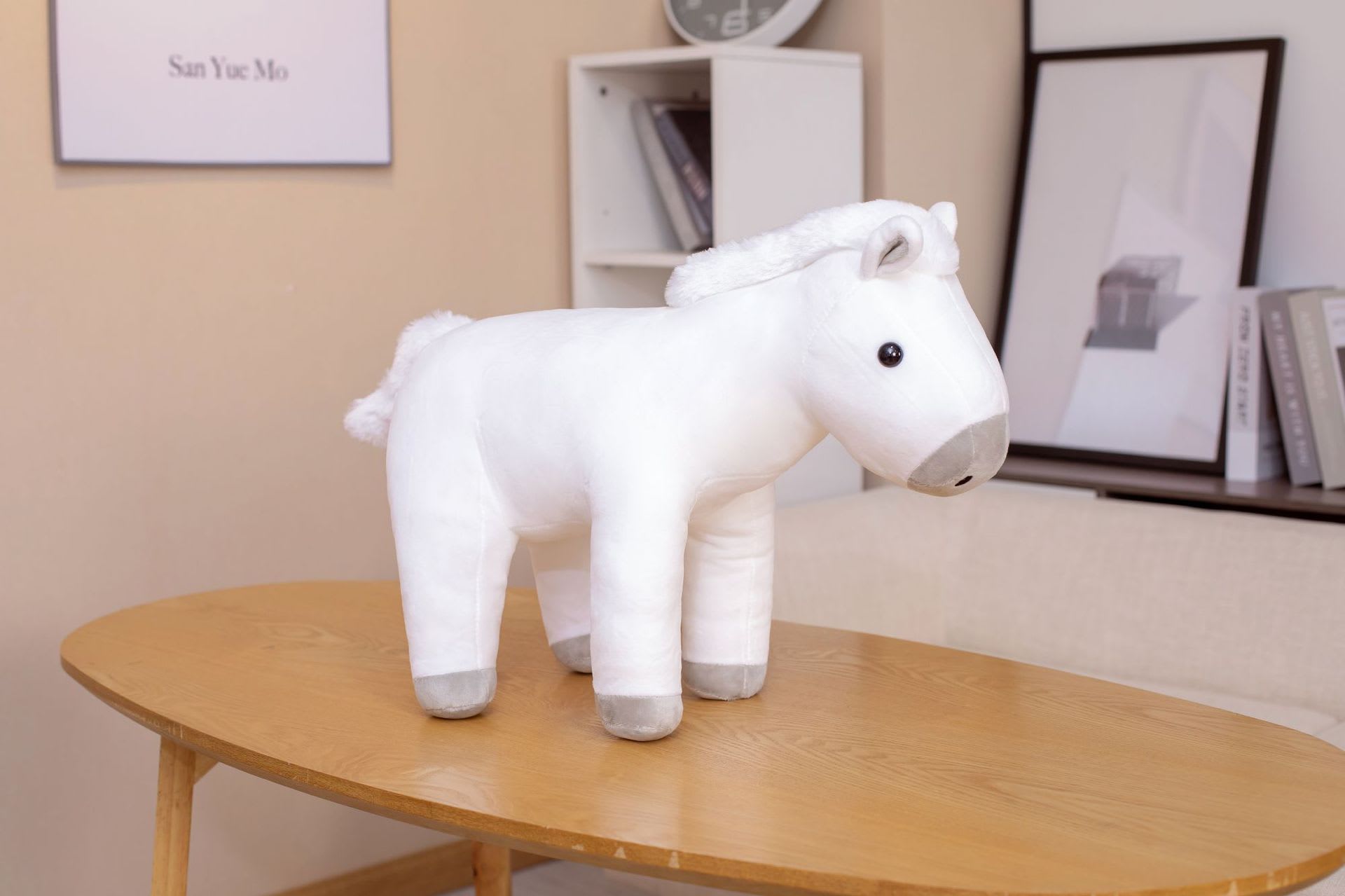 Sitting Horse Hair Plush Toy Creative Doll Pillow view 22
