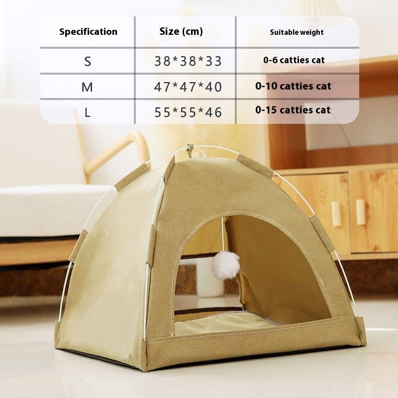 Cathouse Doghouse Breathable Tent Nest Indoor Outdoor Universal Pet Room view 13