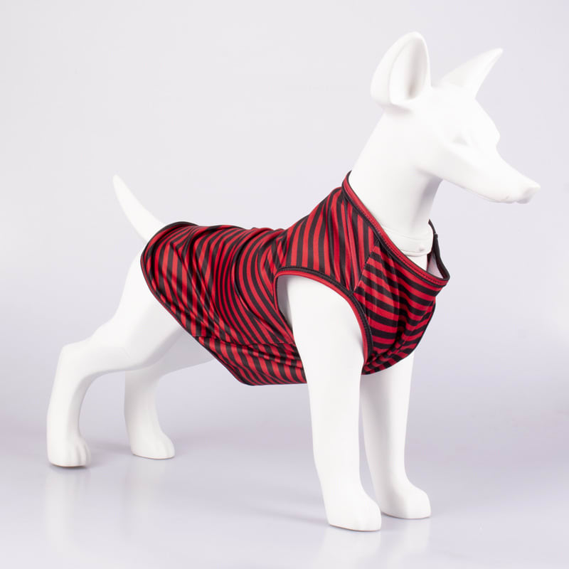 Pet Vest Comfortable Breathable Stripes Vest Dog Clothes view 4