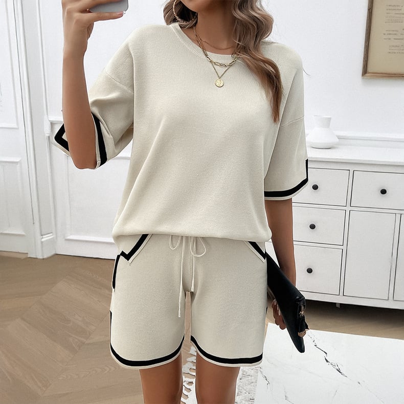 Round Neck Temperament Leisure Sweater Suit view 6