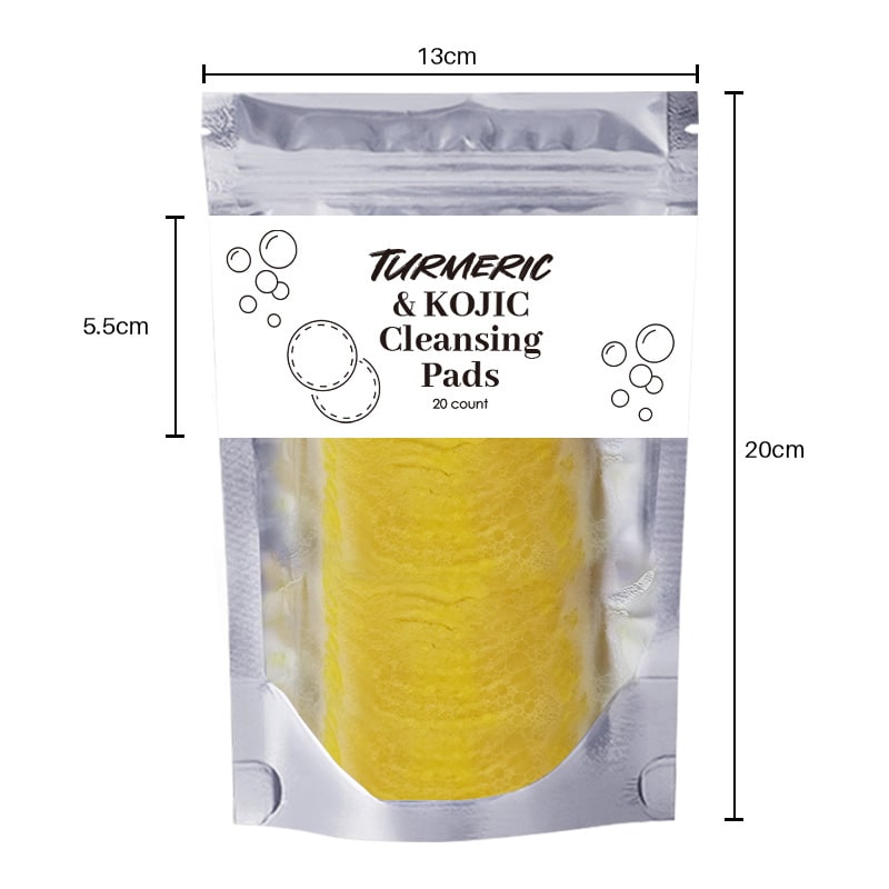 Turmeric Exfoliating Cleansing Pads Compressed Facial Sponges Skin Care Tools For Face Clogged Pores Excess Oil Cleansing view 16
