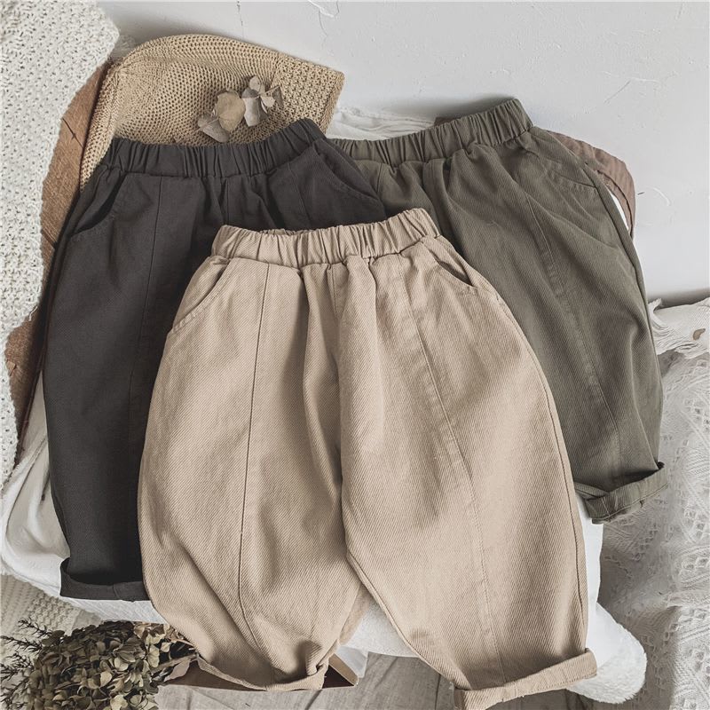 Children's Line-pressing Casual Pants Boys And Girls Baby Pants Spring And Autumn Clothing view 19