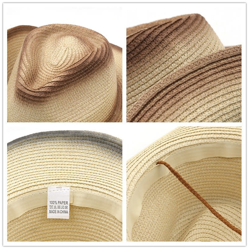 Denim Ethnic Style Straw Hat Men And Women Outdoor view 15