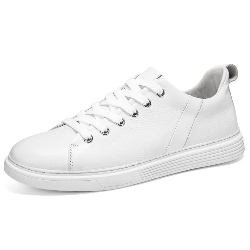 Spring Low-cut Genuine Leather Top Layer Cowhide Flat Retro Sneaker view 4