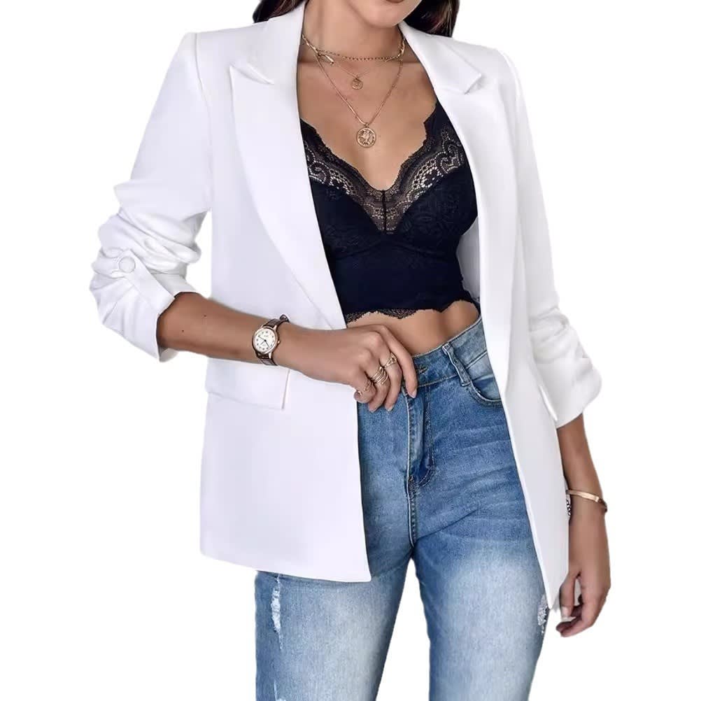 Long Sleeve Cardigan Suit Coat For Women view 10