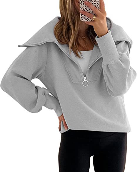 New Long-sleeve Zipper Drop Shoulder Pullover Hoodie view 4