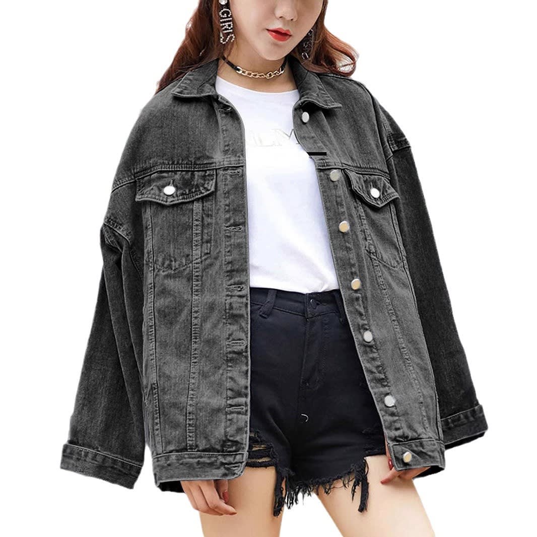 Baggy Casual Jacket Long Sleeve Plus Size Top