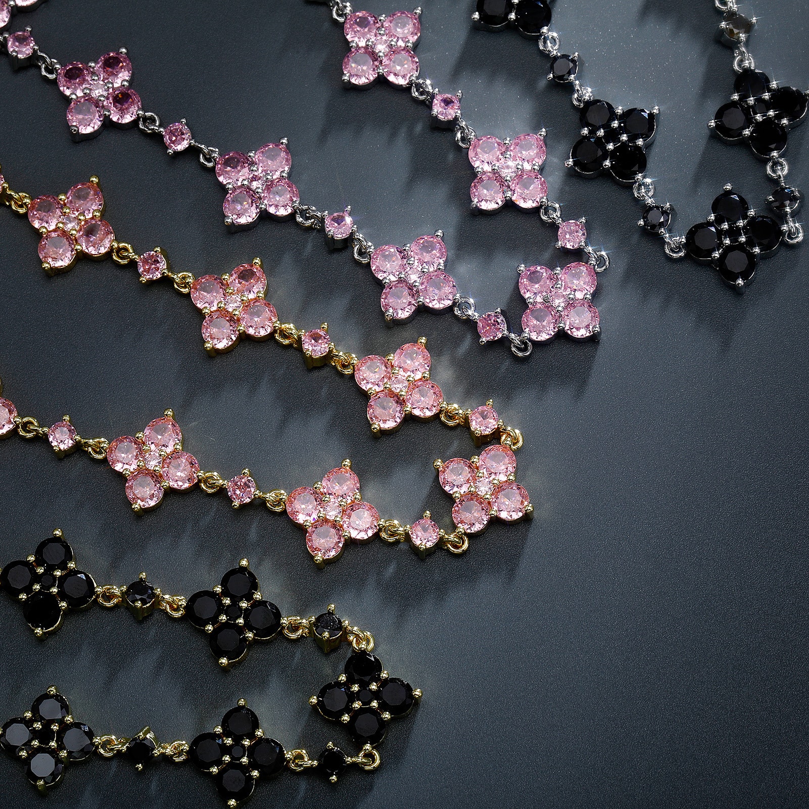 Flower Rhinestone Bracelet Light Luxury Sparking Zirconium High-grade Niche Bracelet Hand Jewelry view 13