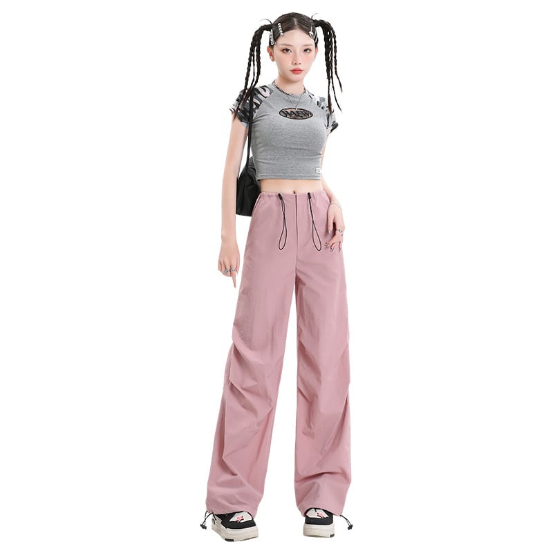 American Quick-drying Overalls Mopping Floor Wide Leg view 2