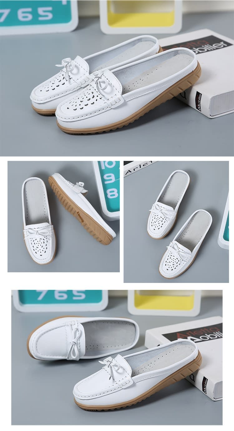 Women's Sandals, Non Slip And Wear-resistant, With A Toe Cap And A Half Trailer In Large Size view 5