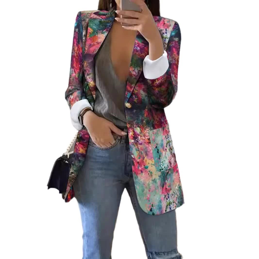 European And American Style Colorful Series Fashion High Sense Spring And Autumn New Casual Suit view 9