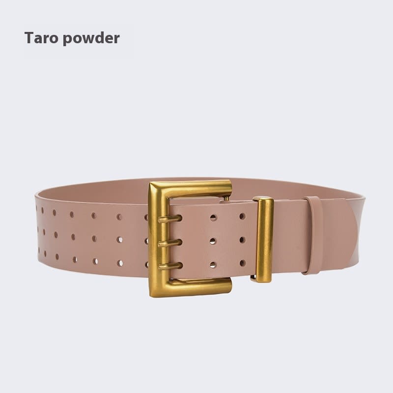 Three Button Waist Belt With Personalized Decorative Needle Buckle view 24