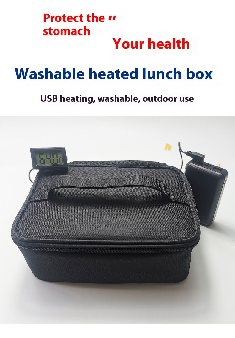 USB Heating Lunch Outdoor Bento Thermal Bag Convenient And Easy To Carry view 11