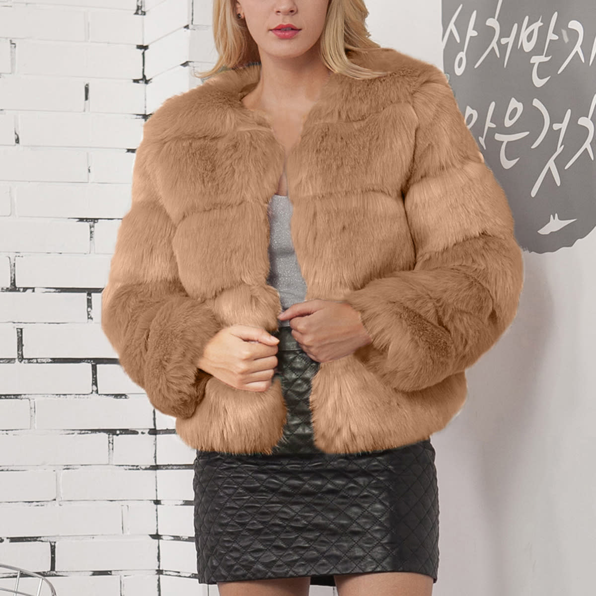 Women's Fall Winter Fashion Personalized Short Coat view 8