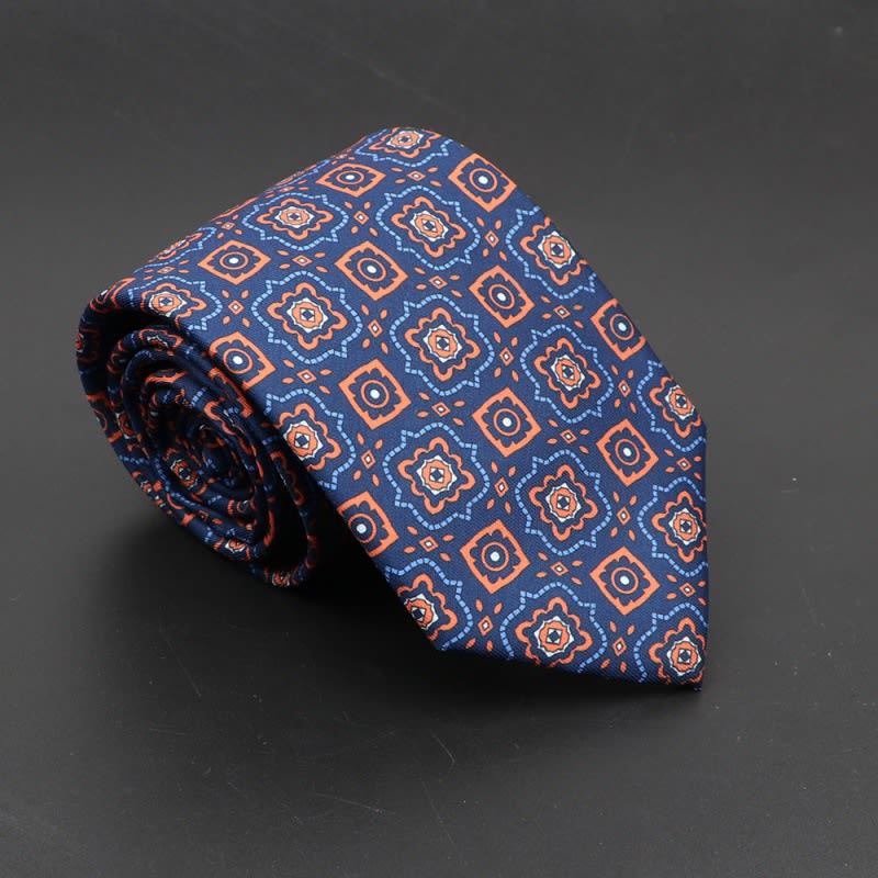 Super Soft Bohemian Silk Ties Men's Fashion 75mm Necktie view 52