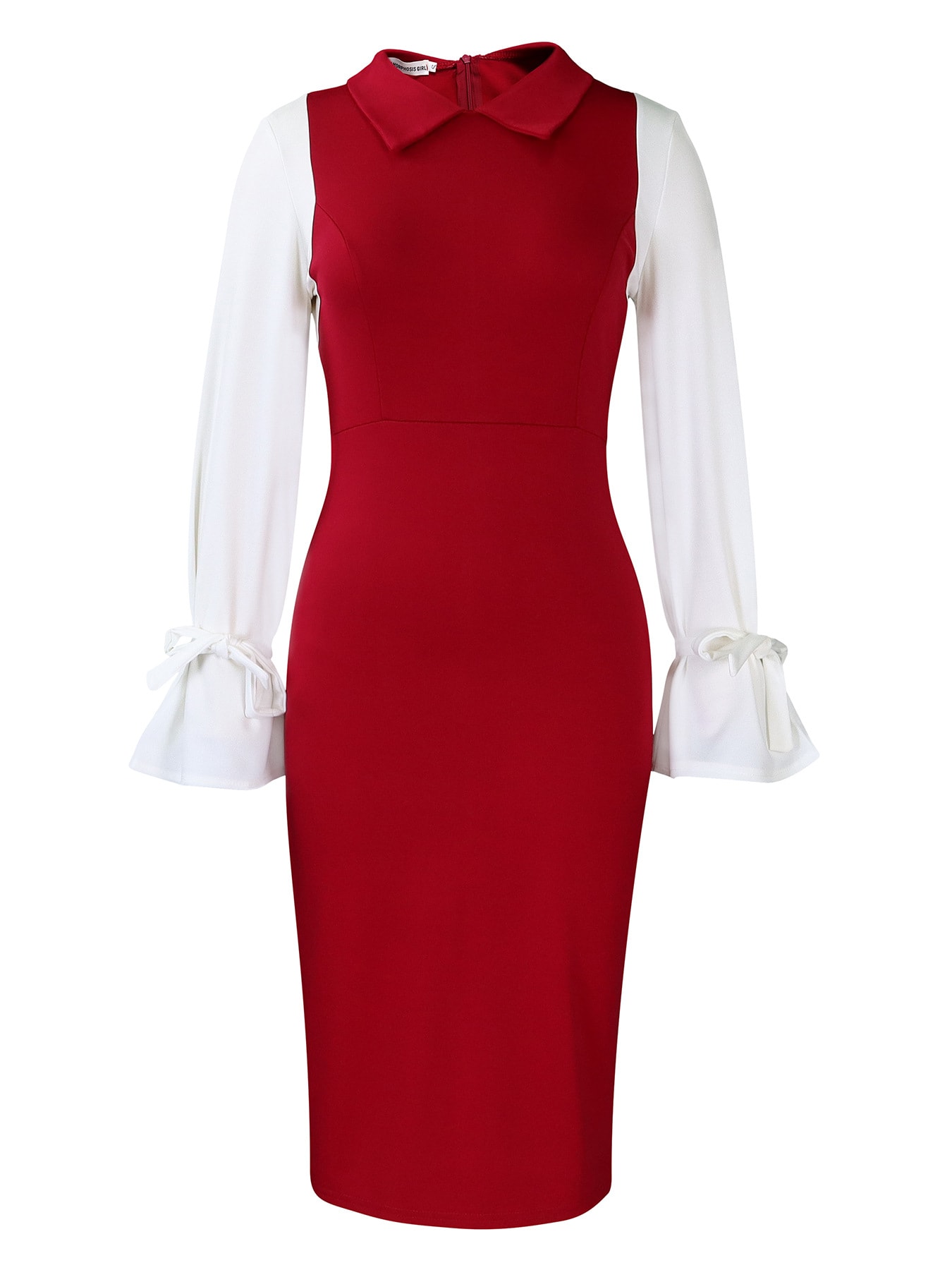 Temperament Elegant Spliced Hip Bag OL Pencil Skirt Africa Dress view 2