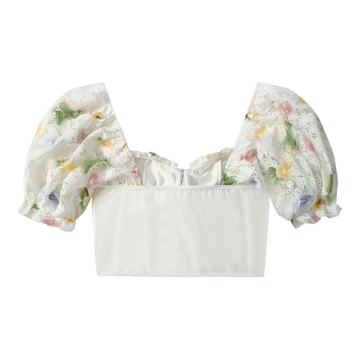 Sexy Street Backless Hot Girl Puff Sleeve T-shirt view 8