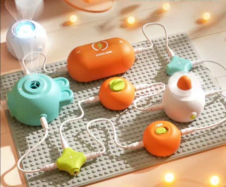 Science Experiment Electronic Bricks Circuit Assembling Children's Toys Suit view 2