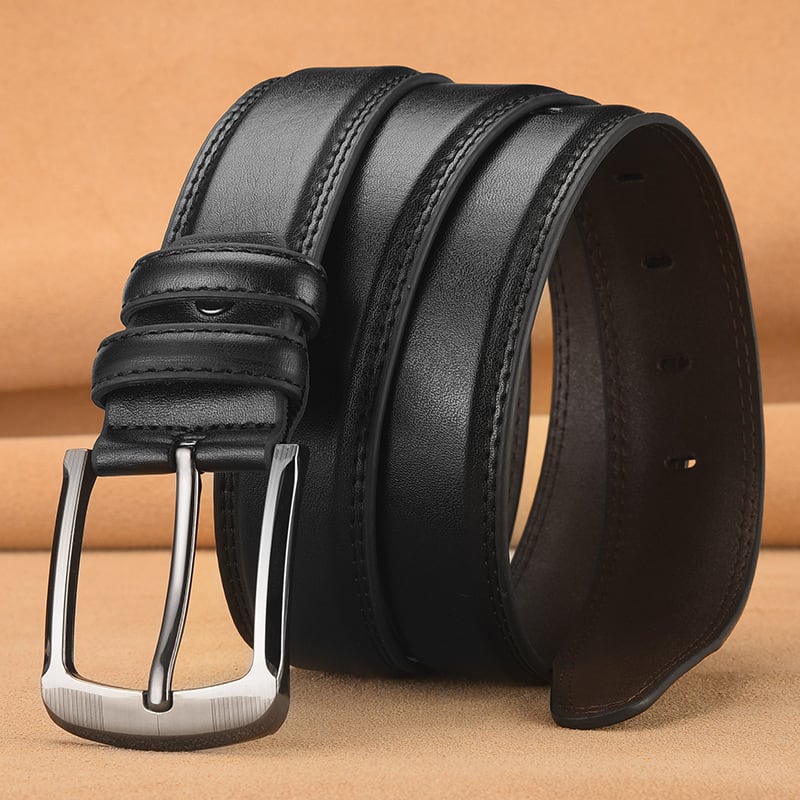 Men's Pin Buckle Cowhide Belt Business Fashion And Leisure view 3