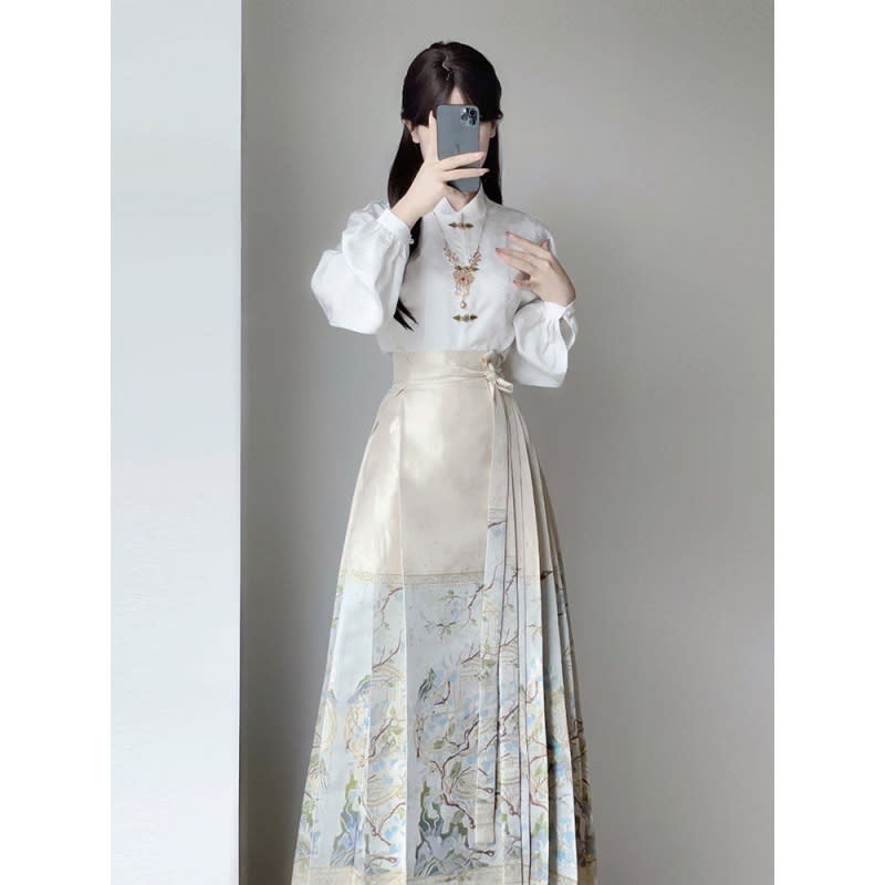 Chinese Women's Clothes National Style Two-piece Set Slimming Improved Hanfu view 4